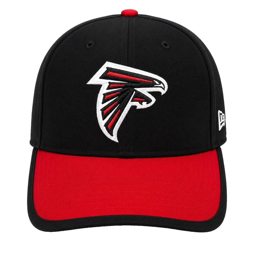 Atlanta Falcons New Era 39Thirty Flex Fit Hat Large/ XL Black Red NFL Cap